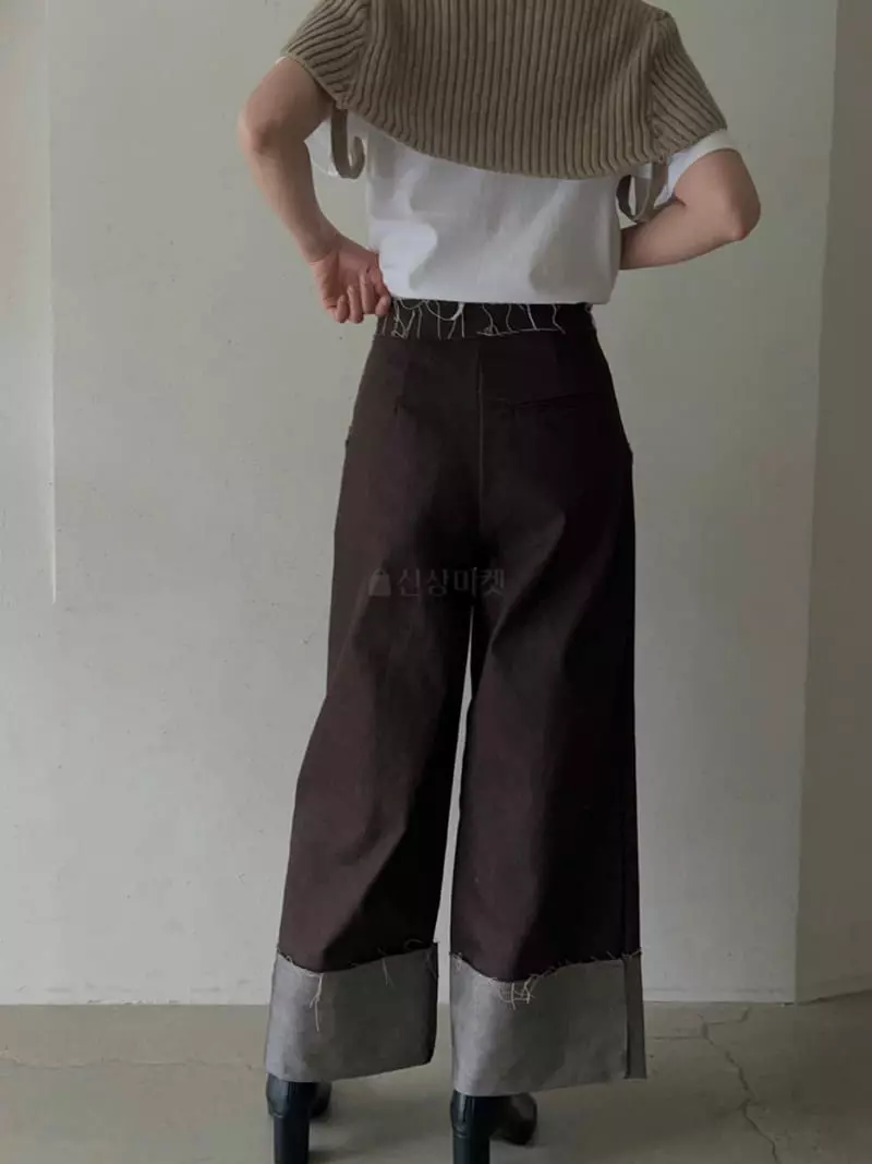 Vestire - Korean Women Fashion - #restrostyle - Turn Up Jeans - 5