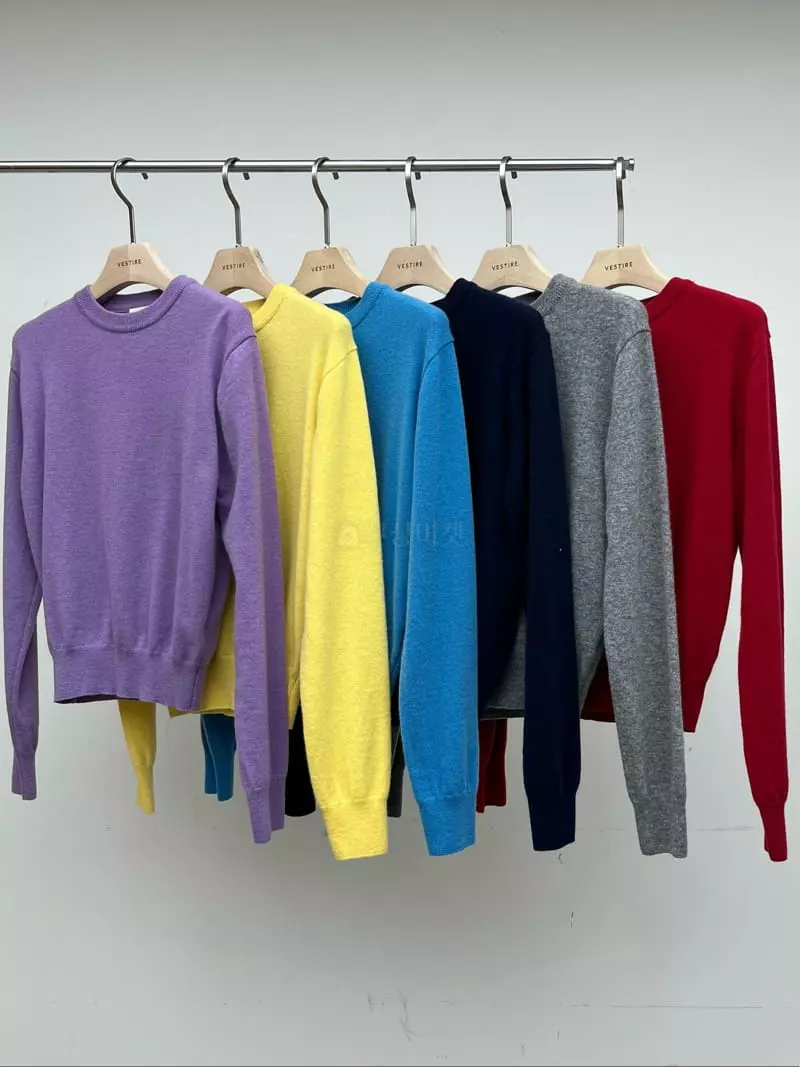 Vestire - Korean Women Fashion - #womensfashion - Cash Knit Tee - 11