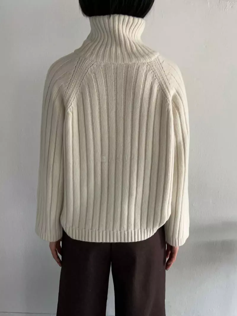 Vestire - Korean Women Fashion - #womensfashion - Side Zipper Knit Tee - 6