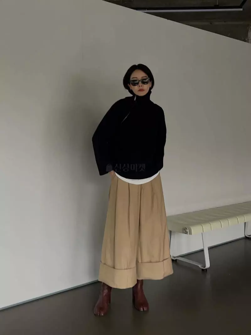 Vestire - Korean Women Fashion - #womensfashion - Side Zipper Knit Tee - 8