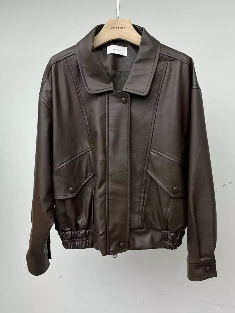 Vestire - Korean Women Fashion - #womensfashion - Low Leather Jacket - 10