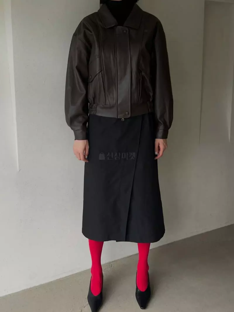 Vestire - Korean Women Fashion - #momslook - Low Leather Jacket - 4