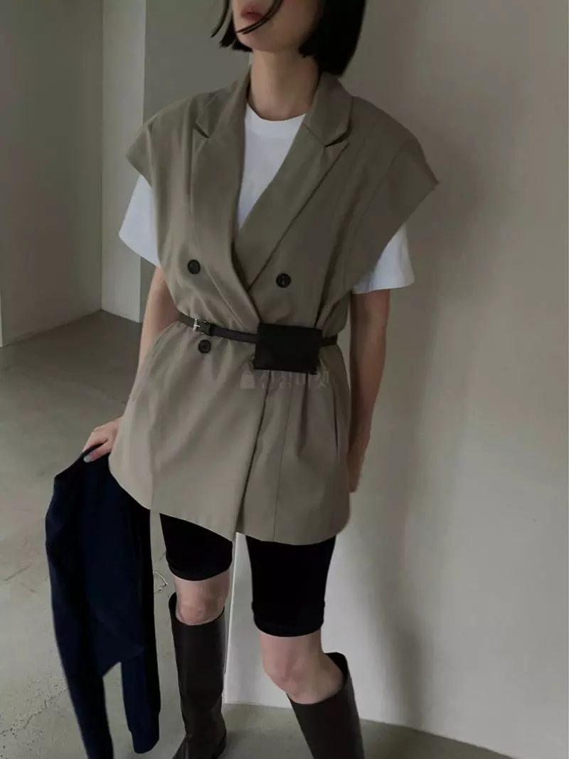 Vestire - Korean Women Fashion - #womensfashion - Sten Double Vest 