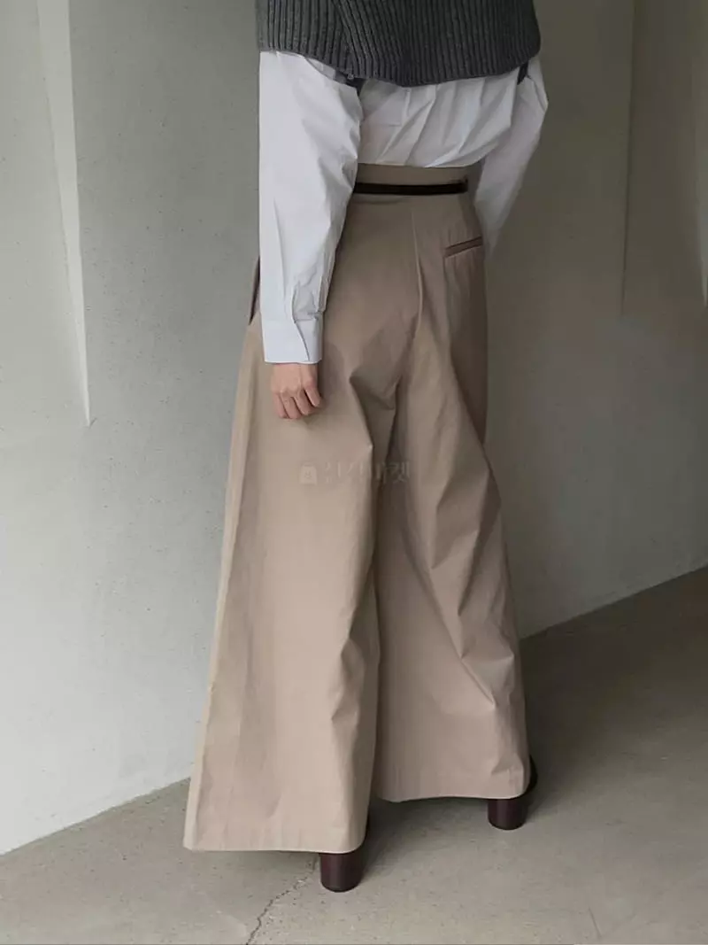 Vestire - Korean Women Fashion - #momslook - Mild Wrap Pants - 4