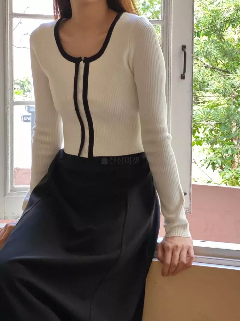 Vetiver - Korean Women Fashion - #momslook - Rib Color Cardigan - 2