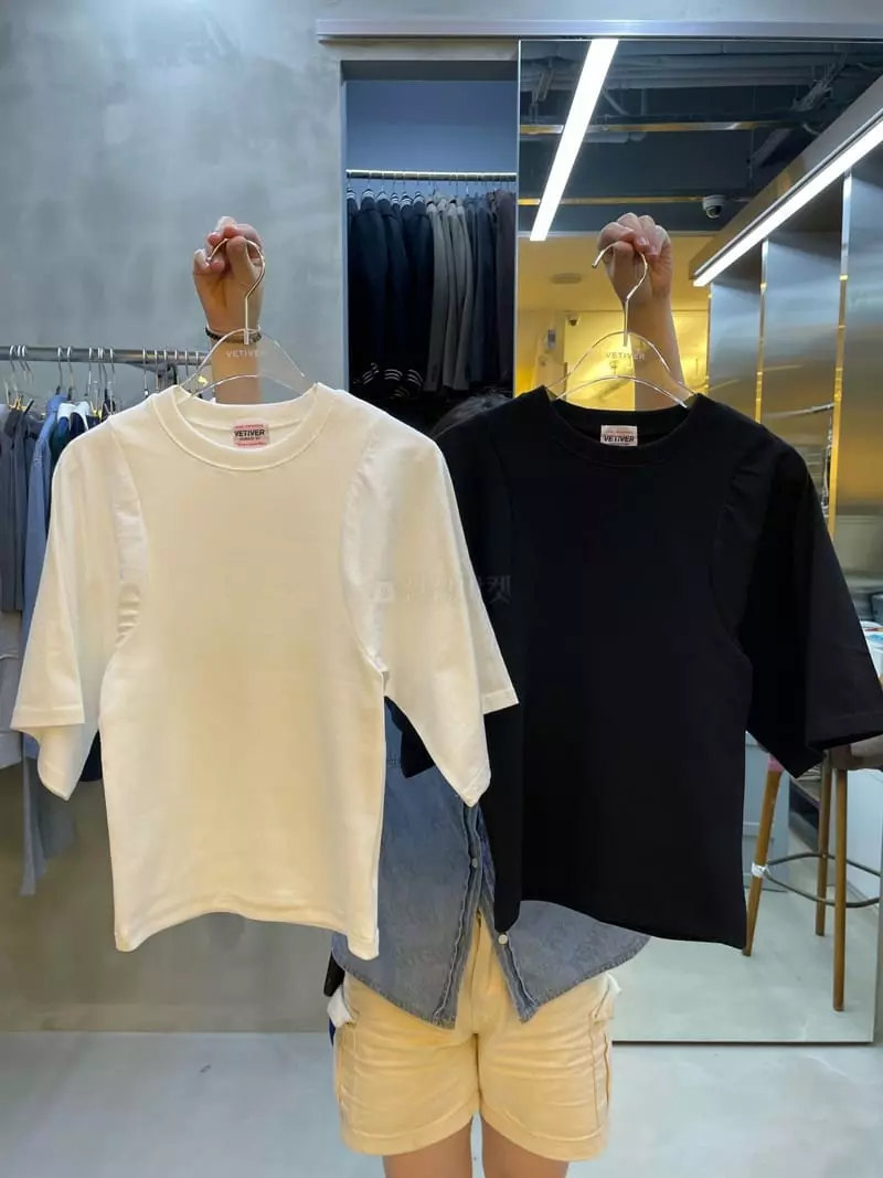 Vetiver - Korean Women Fashion - #momslook - Robe Tee - 4