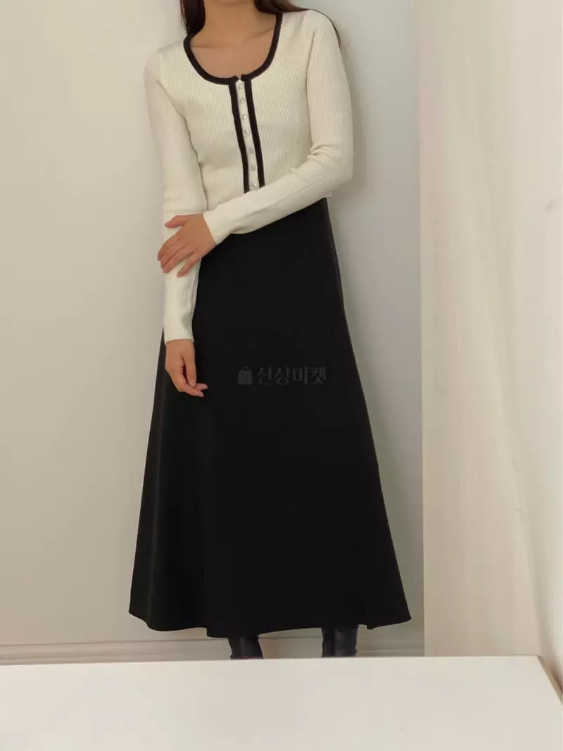 Vetiver - Korean Women Fashion - #womensfashion - Rib Color Cardigan