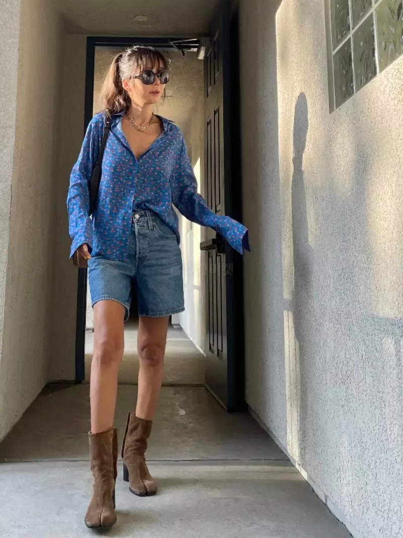 Via - Korean Women Fashion - #momslook - Small Flower Shirt - 5