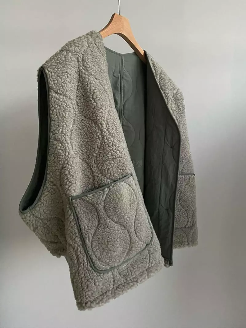 Via - Korean Women Fashion - #momslook - Bbogle Vest - 10