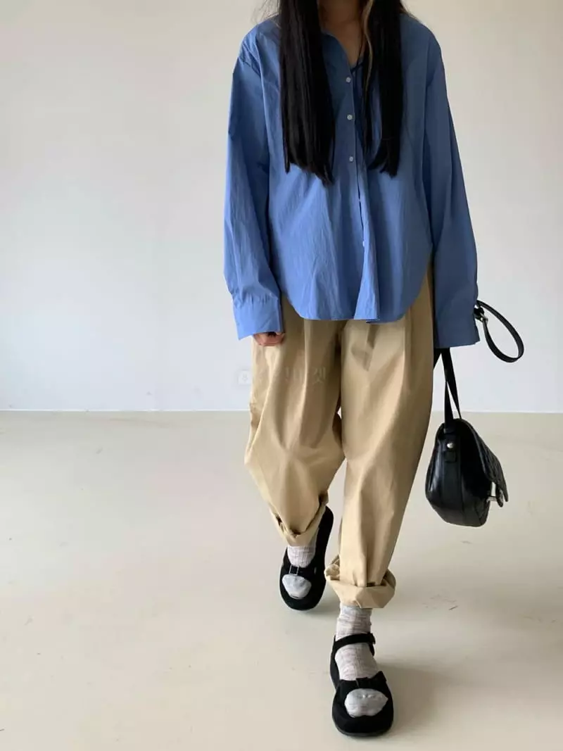 Via - Korean Women Fashion - #thelittlethings - Back Button Shirt - 4