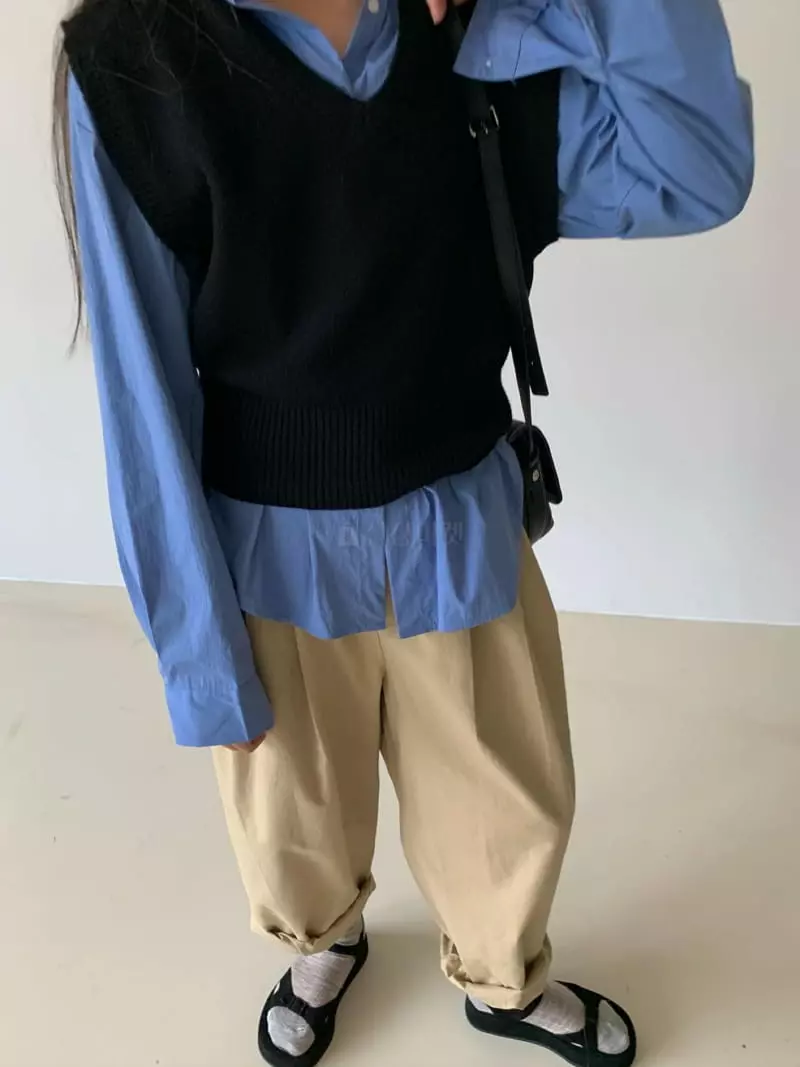 Via - Korean Women Fashion - #momslook - Back Button Shirt - 6