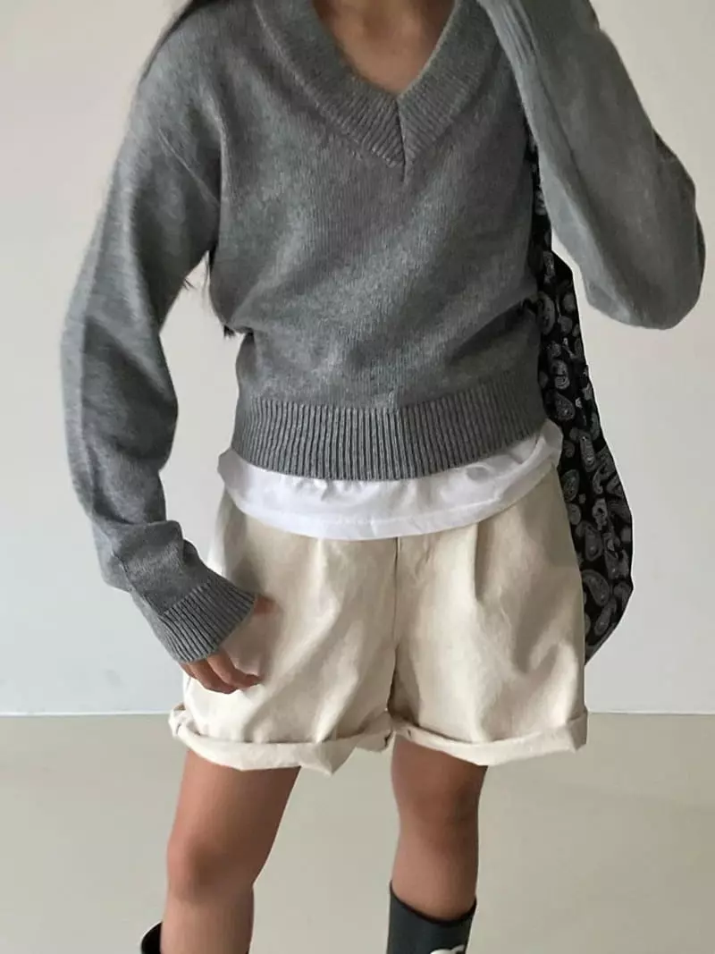 Via - Korean Women Fashion - #momslook - Daisy Knit Tee - 9
