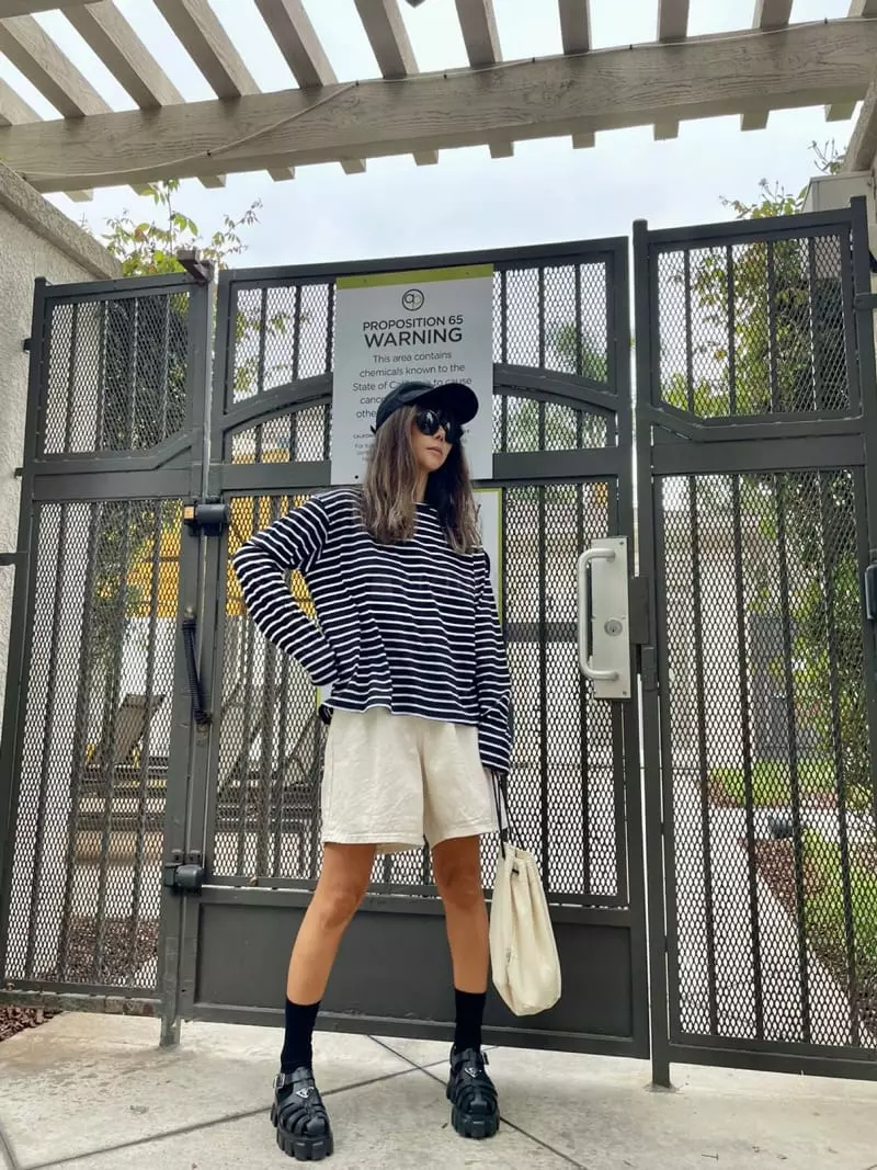 Via - Korean Women Fashion - #momslook - Dan Long Tee - 12