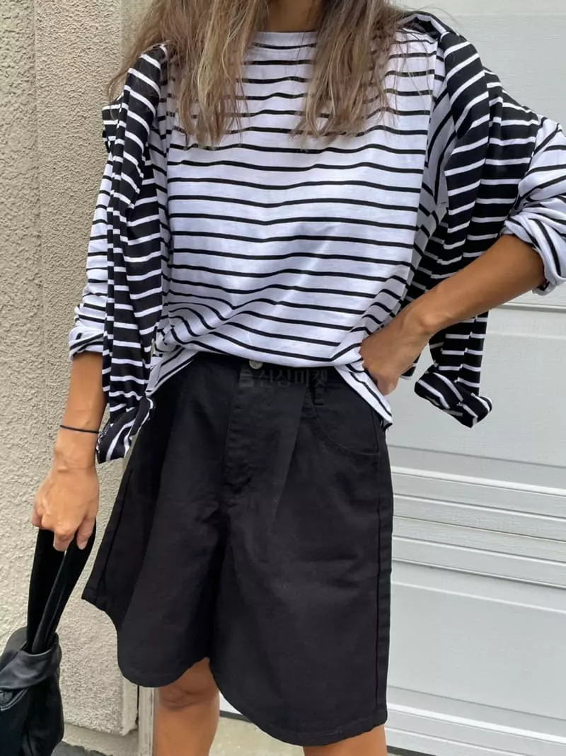 Via - Korean Women Fashion - #momslook - Dan Long Tee - 8