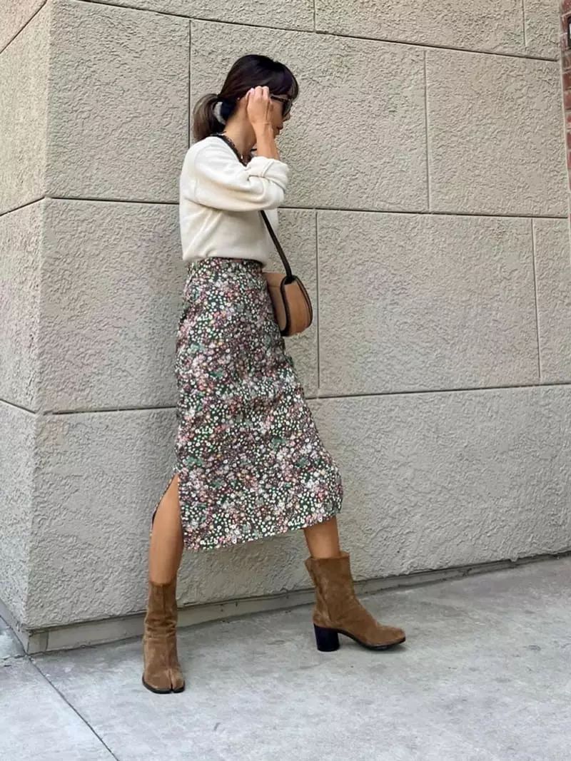 Via - Korean Women Fashion - #momslook - Flower Banding Skirt