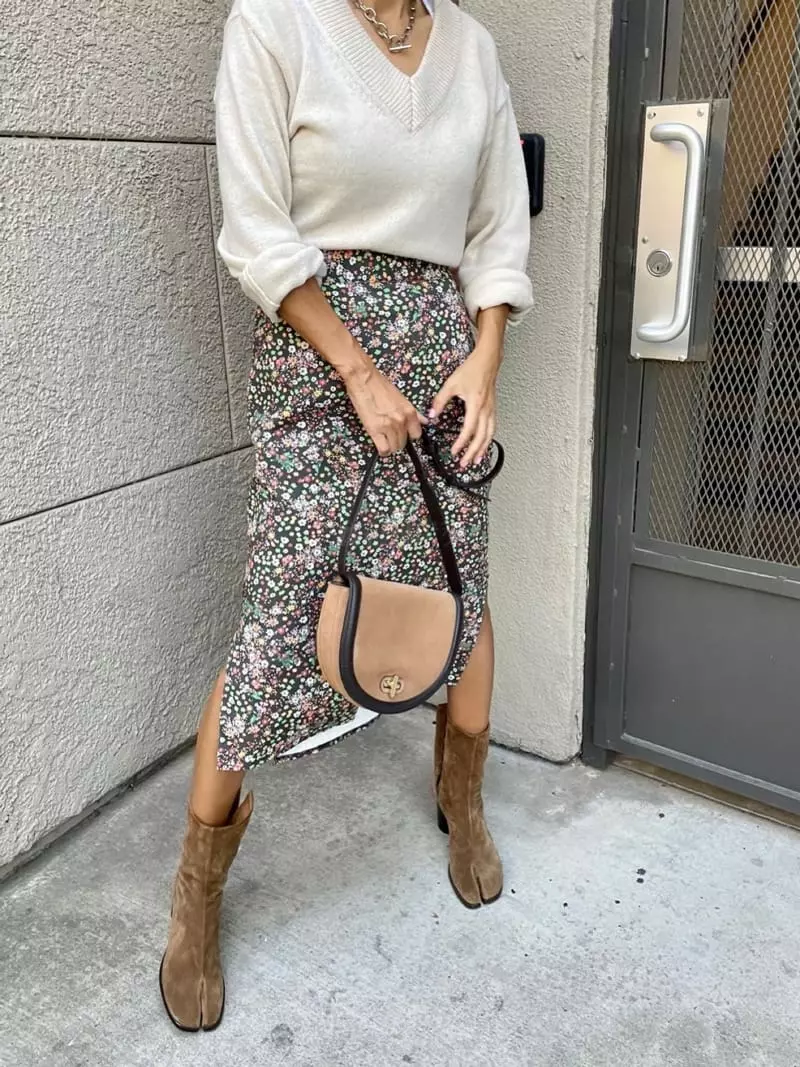 Via - Korean Women Fashion - #momslook - Flower Banding Skirt - 5