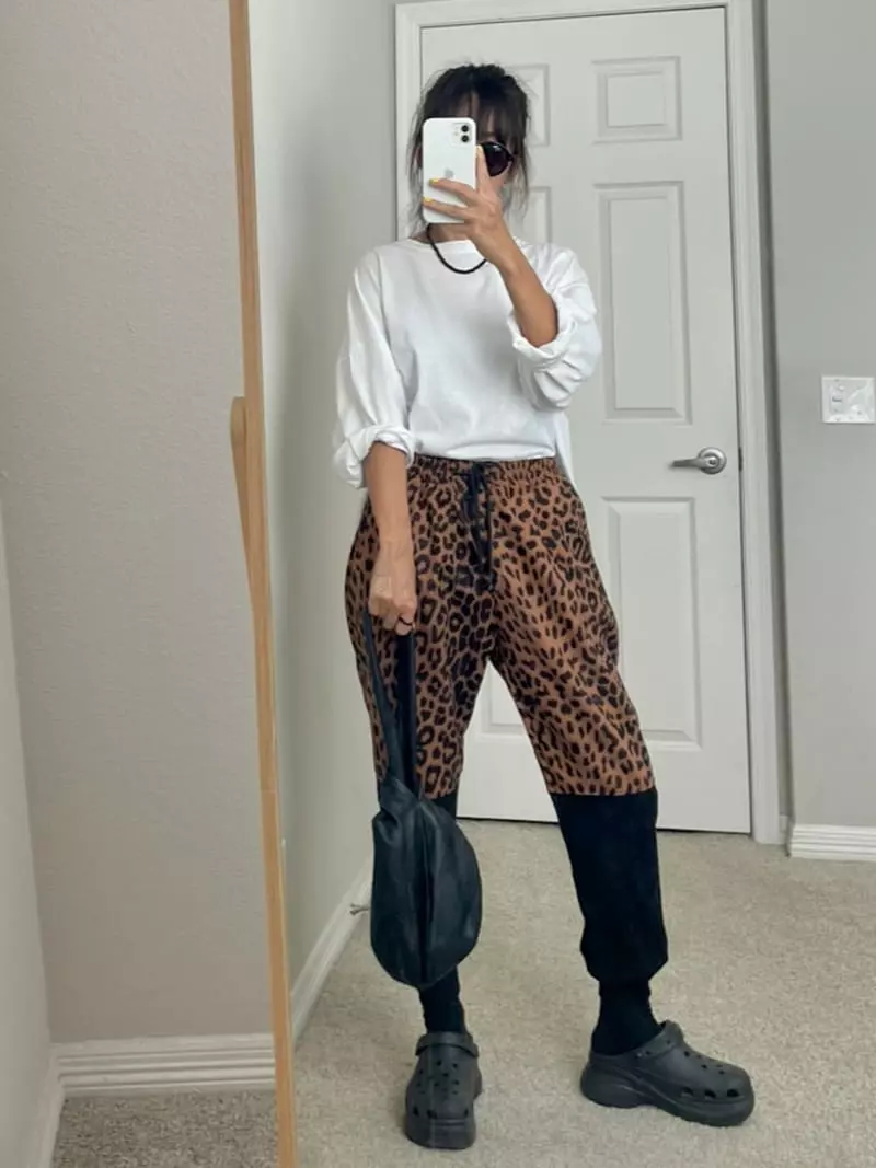 Via - Korean Women Fashion - #momslook - Leopard Pants