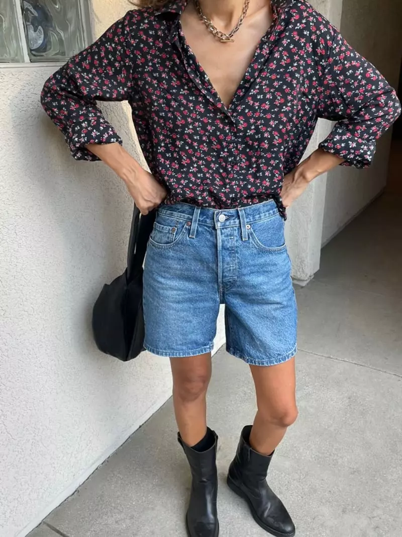 Via - Korean Women Fashion - #pursuepretty - Small Flower Shirt - 11