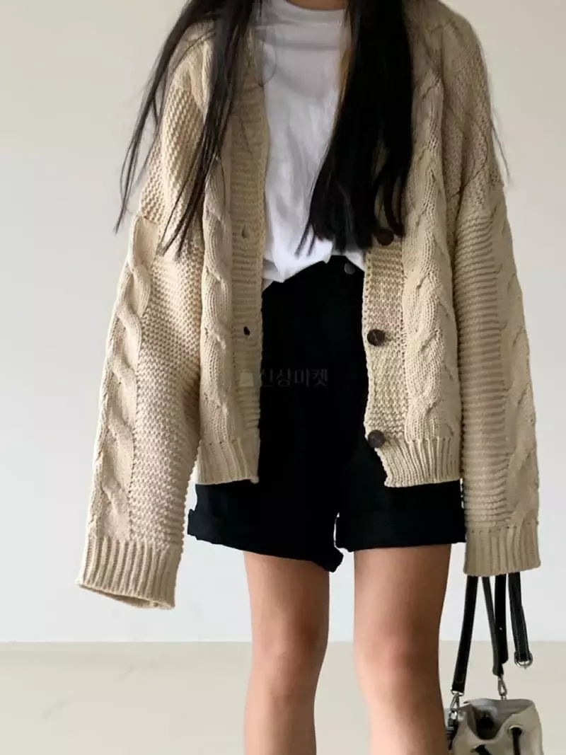 Via - Korean Women Fashion - #restrostyle - Urban Twist Cardigan - 7