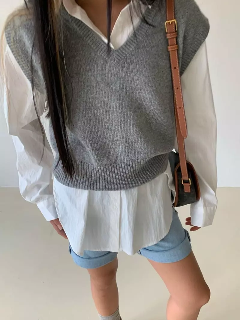 Via - Korean Women Fashion - #pursuepretty - Sweet Vest - 4