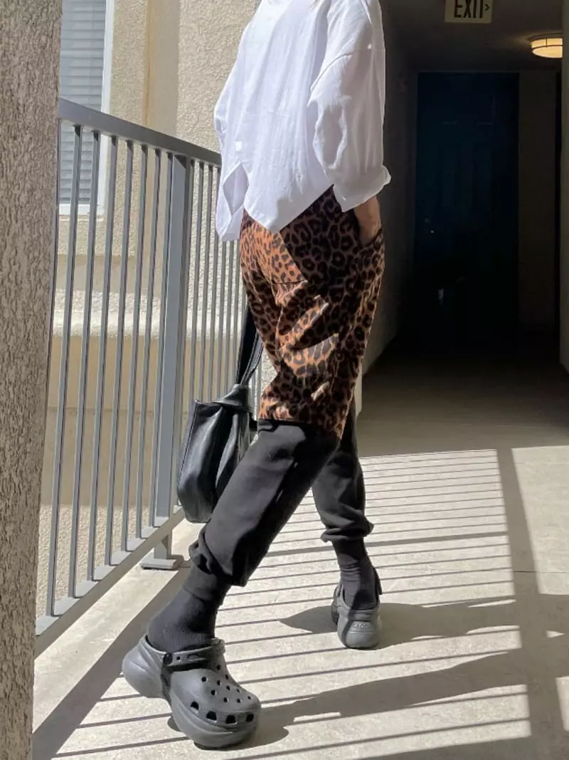 Via - Korean Women Fashion - #restrostyle - Leopard Pants - 6
