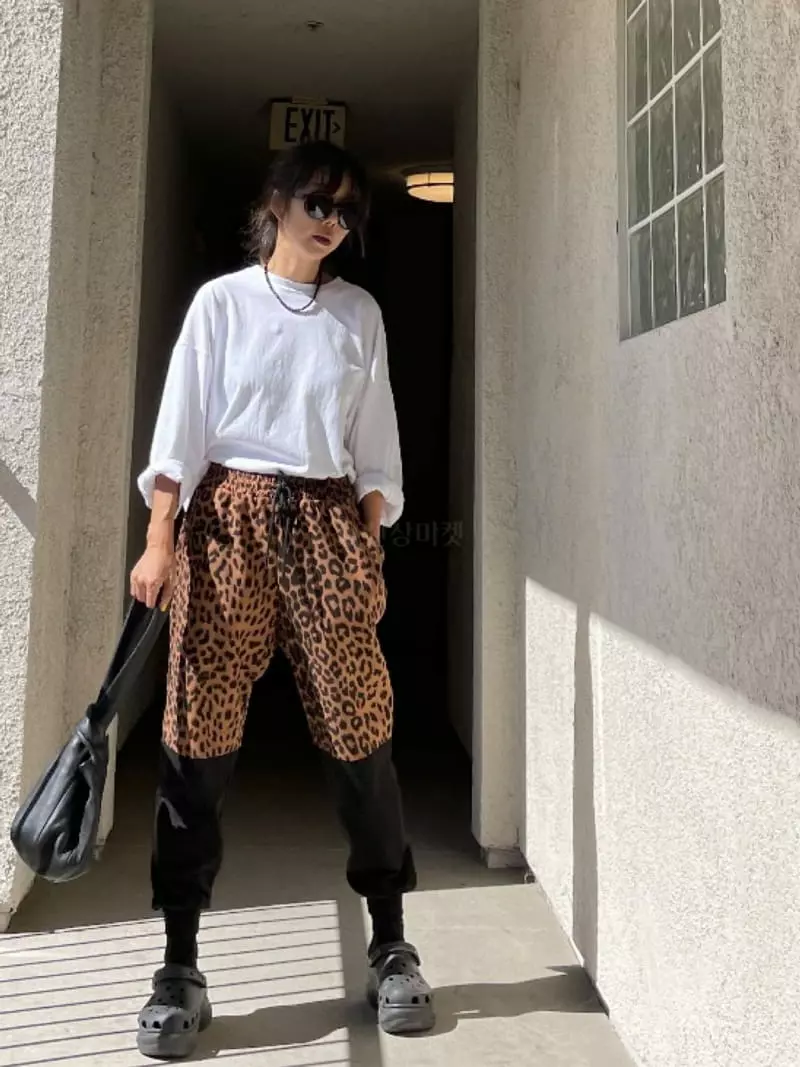 Via - Korean Women Fashion - #shopsmall - Leopard Pants - 8