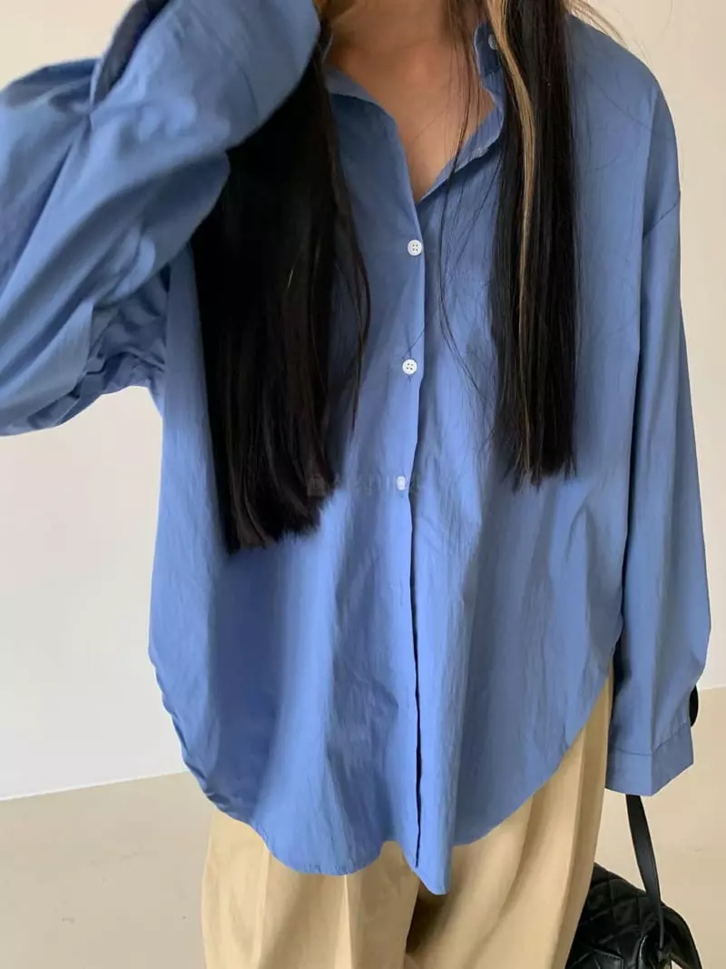Via - Korean Women Fashion - #thatsdarling - Back Button Shirt - 2