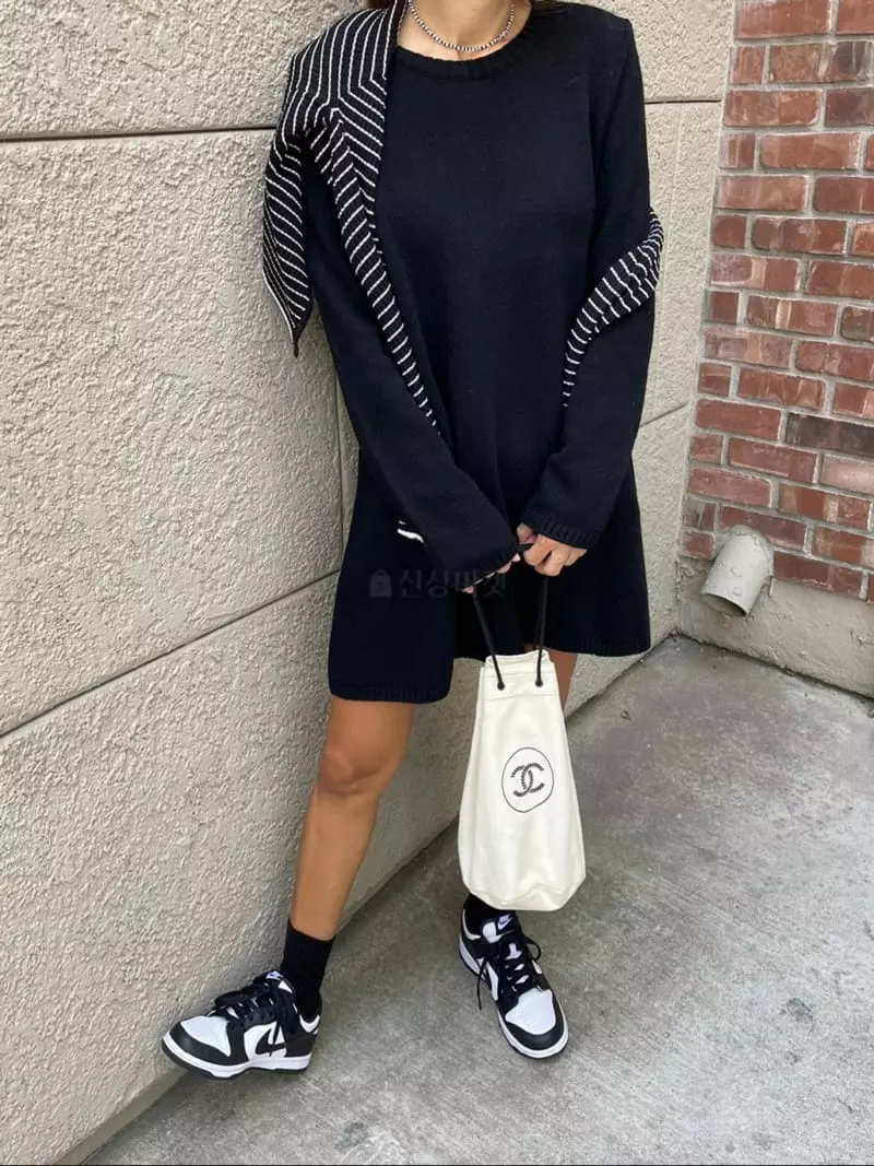 Via - Korean Women Fashion - #thelittlethings - Whole Knit One-piece - 11