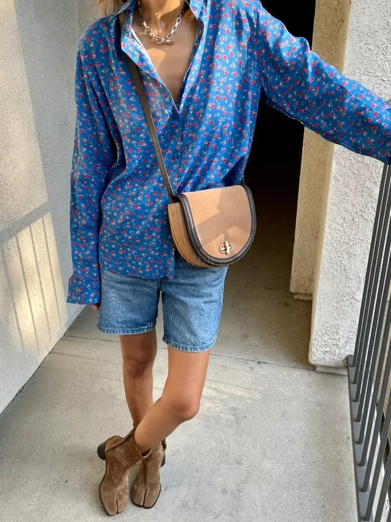 Via - Korean Women Fashion - #womensfashion - Small Flower Shirt - 2