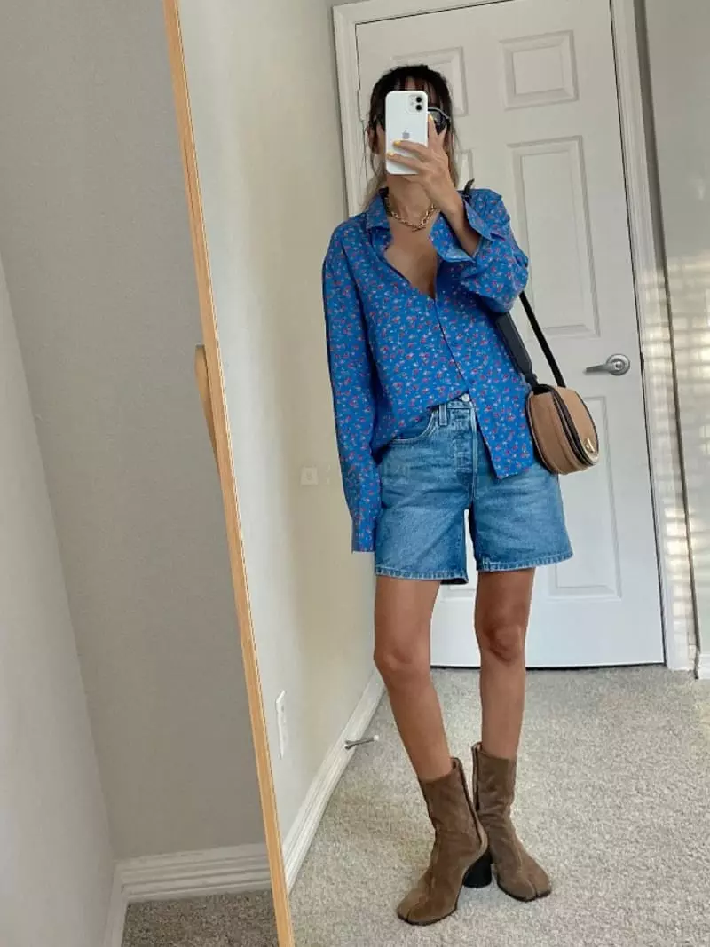 Via - Korean Women Fashion - #womensfashion - Small Flower Shirt - 8