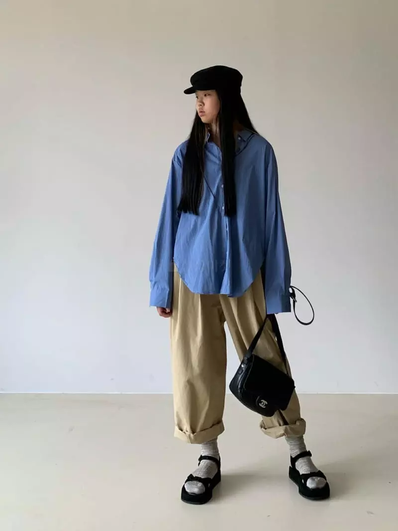 Via - Korean Women Fashion - #womensfashion - Back Button Shirt - 7