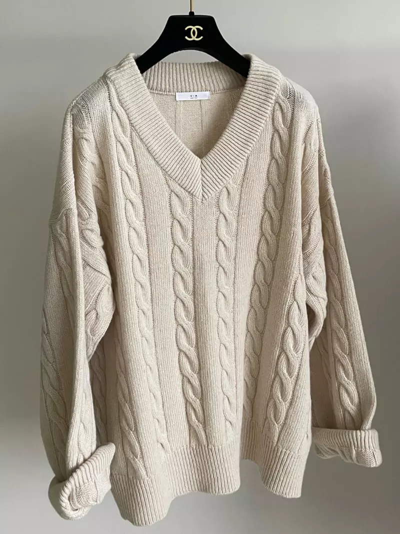 Via - Korean Women Fashion - #womensfashion - Mer Knit Tee - 2