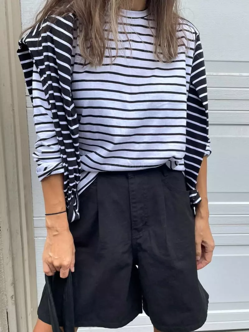 Via - Korean Women Fashion - #womensfashion - Dan Long Tee - 5