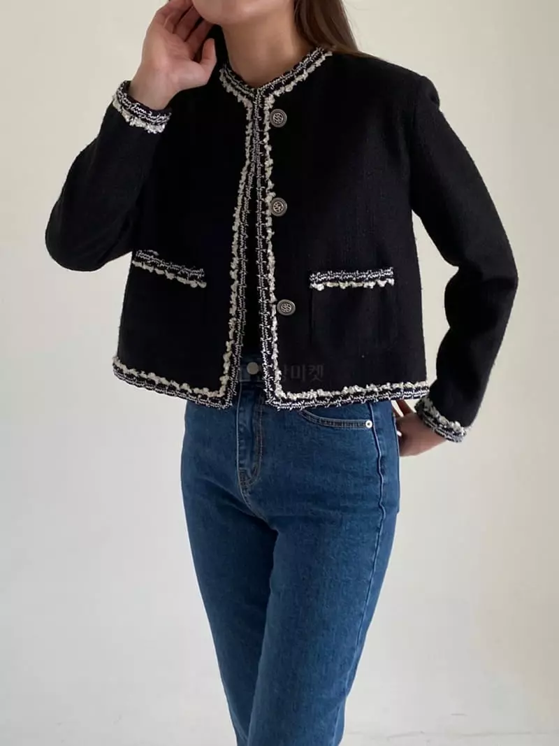 Villabutton - Korean Women Fashion - #momslook - Twid Jacket - 2