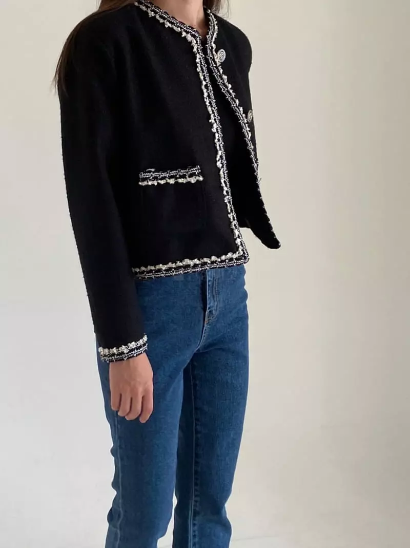 Villabutton - Korean Women Fashion - #momslook - Twid Jacket - 3