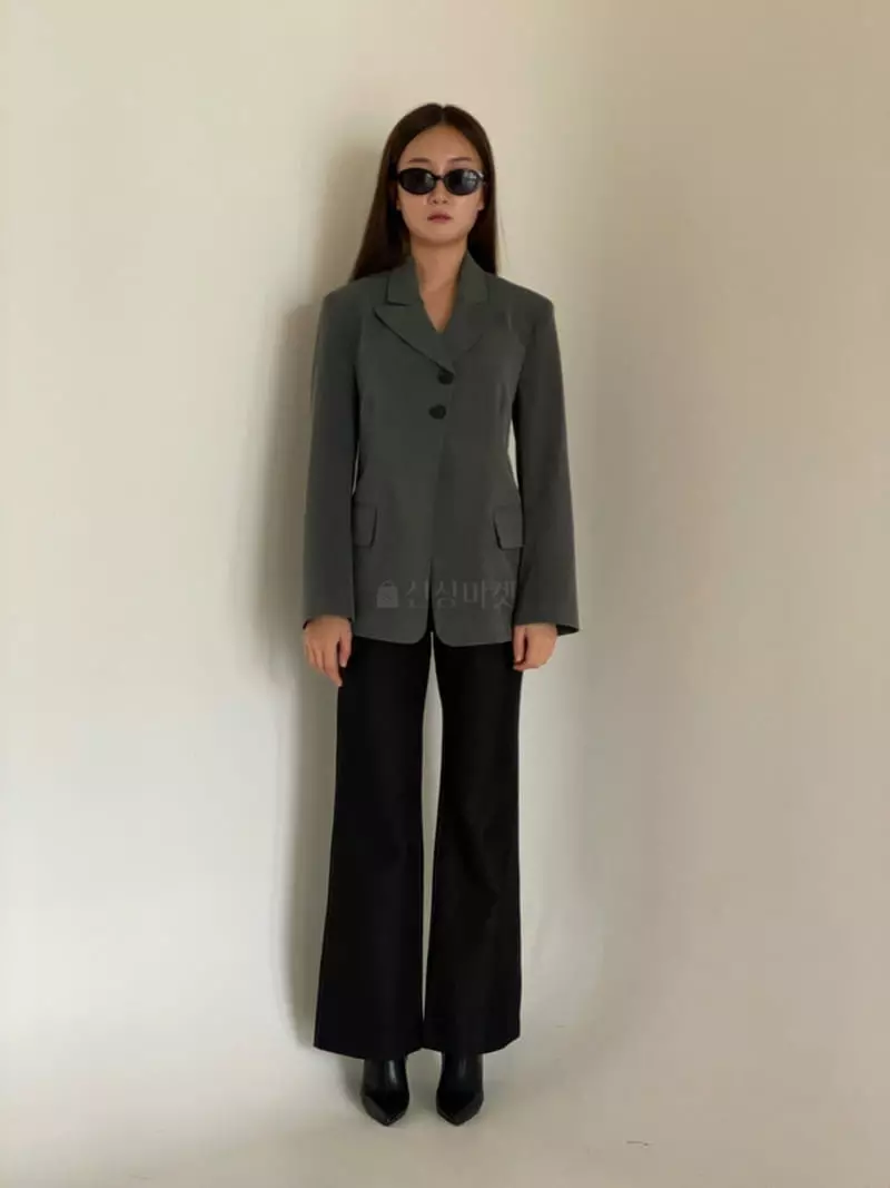 Villabutton - Korean Women Fashion - #momslook - Two Button Jacket - 2