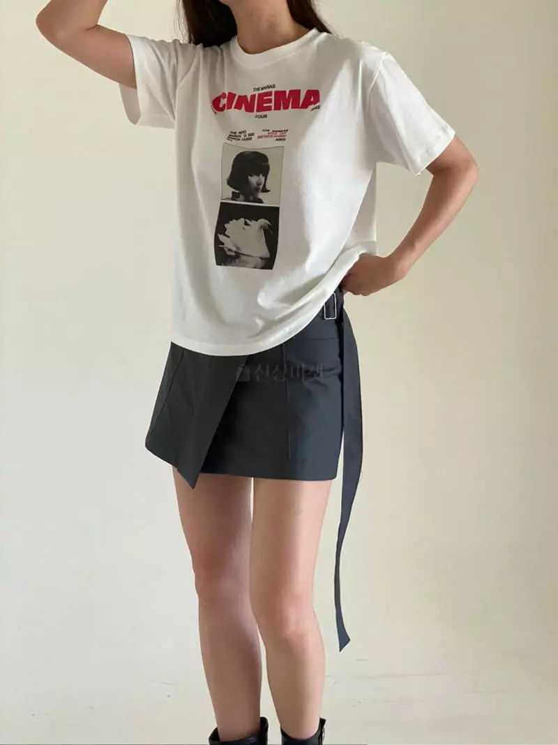 Villabutton - Korean Women Fashion - #momslook - Cinnema Paint Tee - 6