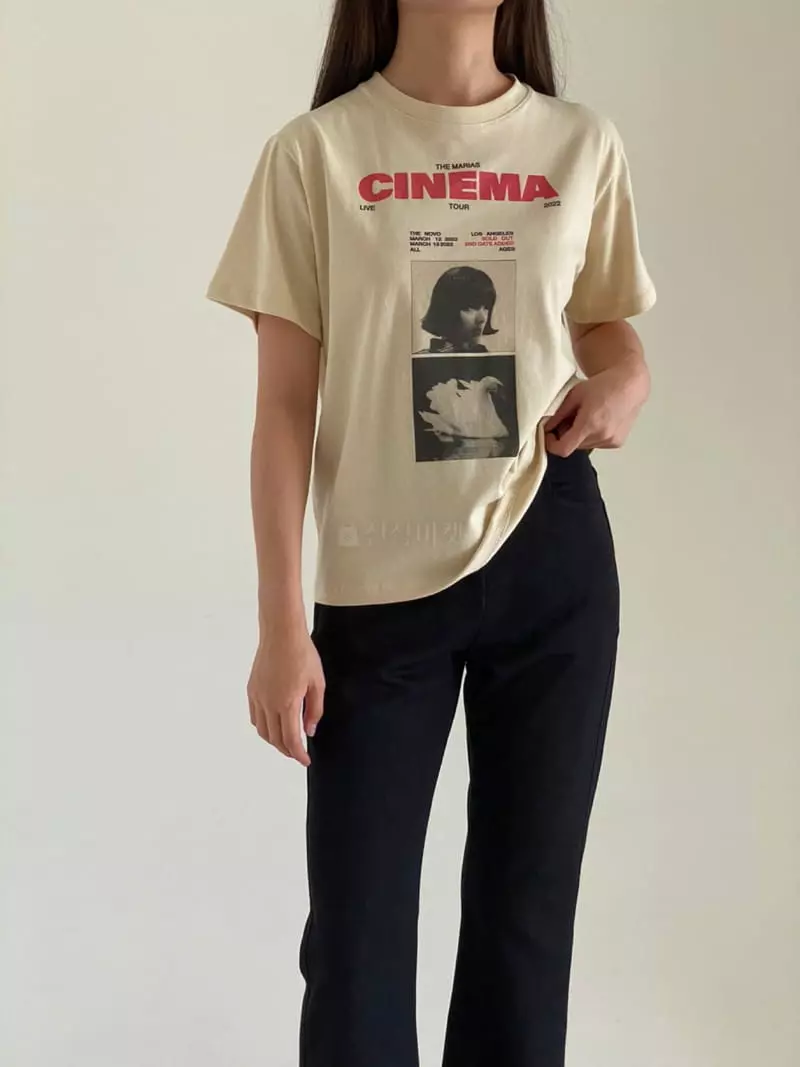 Villabutton - Korean Women Fashion - #momslook - Cinnema Paint Tee - 8