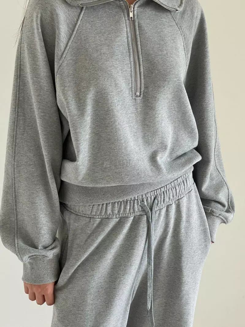 Villabutton - Korean Women Fashion - #momslook - Half Open Collar Zip-up  - 8