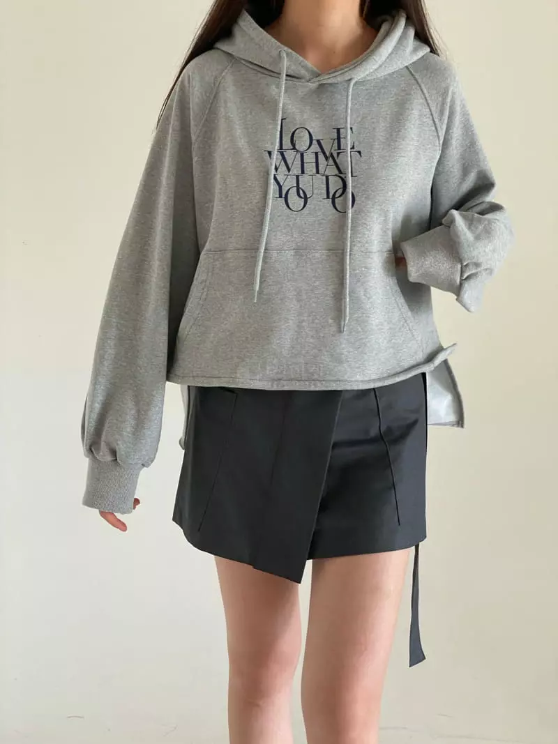 Villabutton - Korean Women Fashion - #momslook - Lettering Hoody - 10