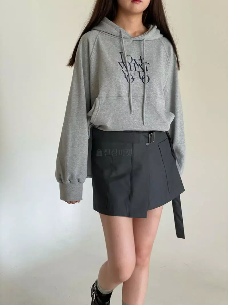 Villabutton - Korean Women Fashion - #momslook - Lettering Hoody - 12