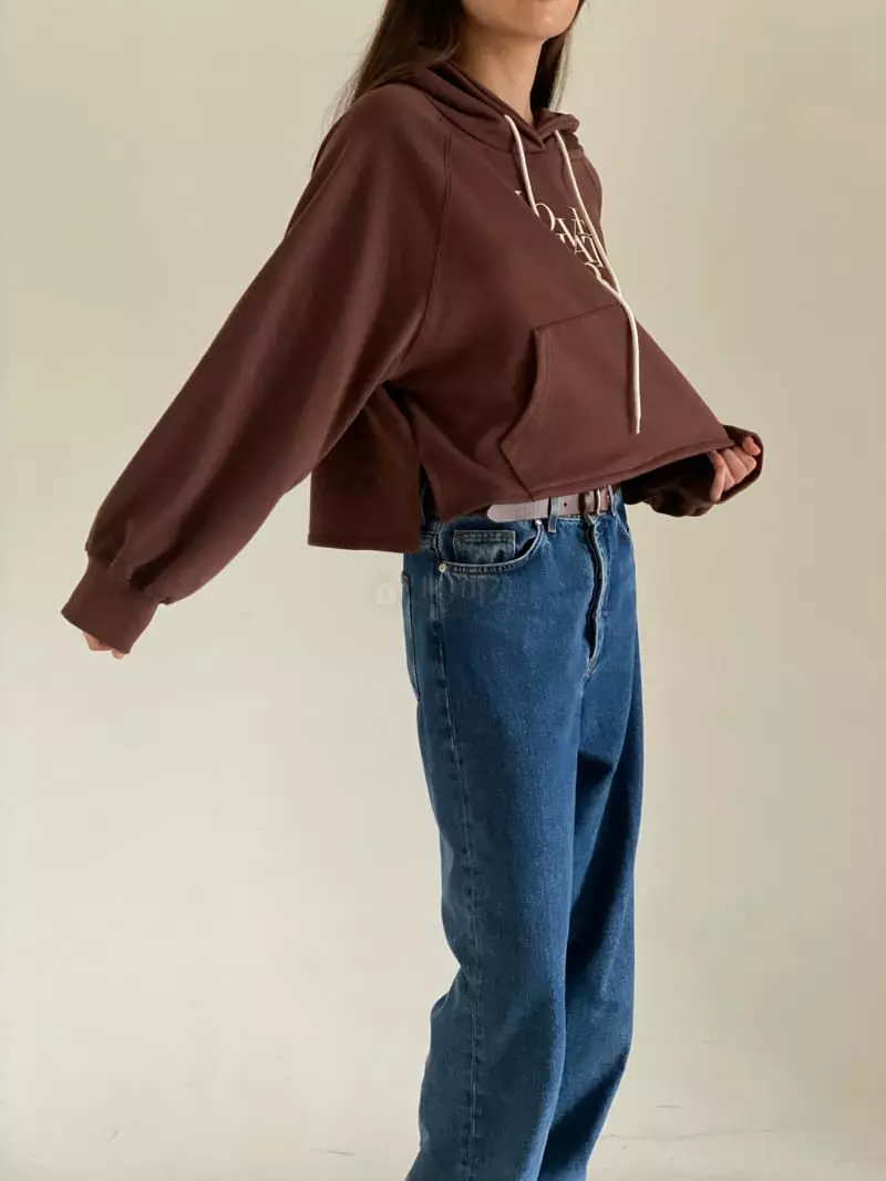 Villabutton - Korean Women Fashion - #momslook - Lettering Hoody - 2