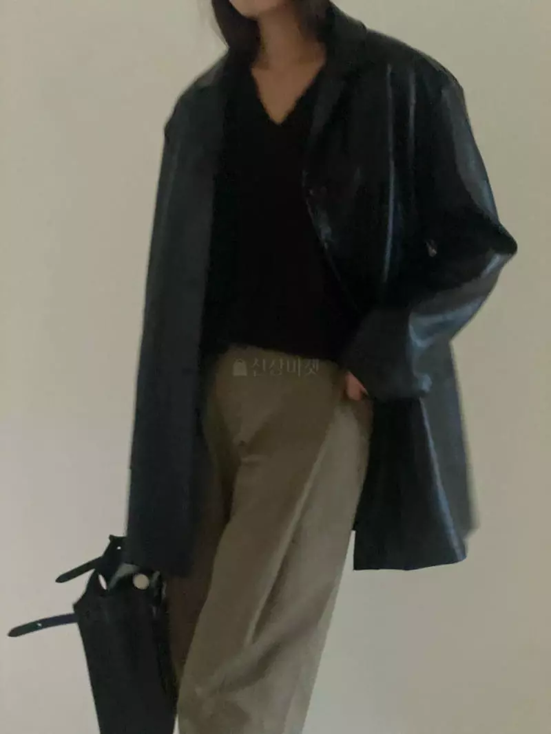 Villabutton - Korean Women Fashion - #momslook - Leather Jacket - 9