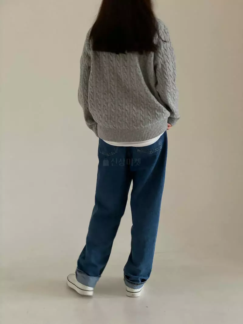 Villabutton - Korean Women Fashion - #womensfashion - Twist Round Knit Tee - 4