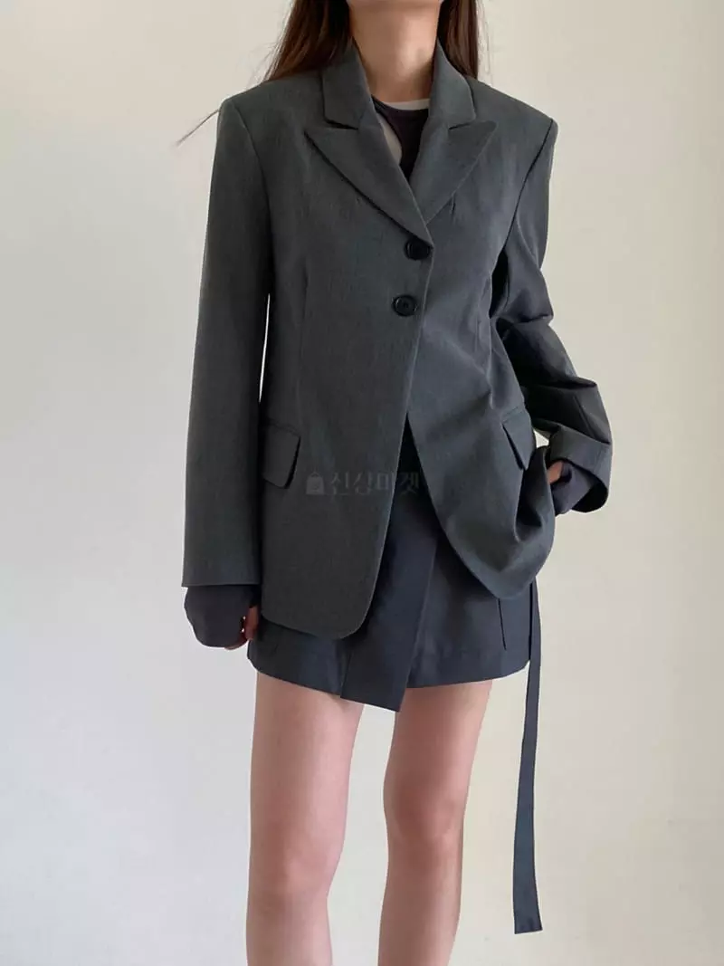 Villabutton - Korean Women Fashion - #restrostyle - Two Button Jacket - 7