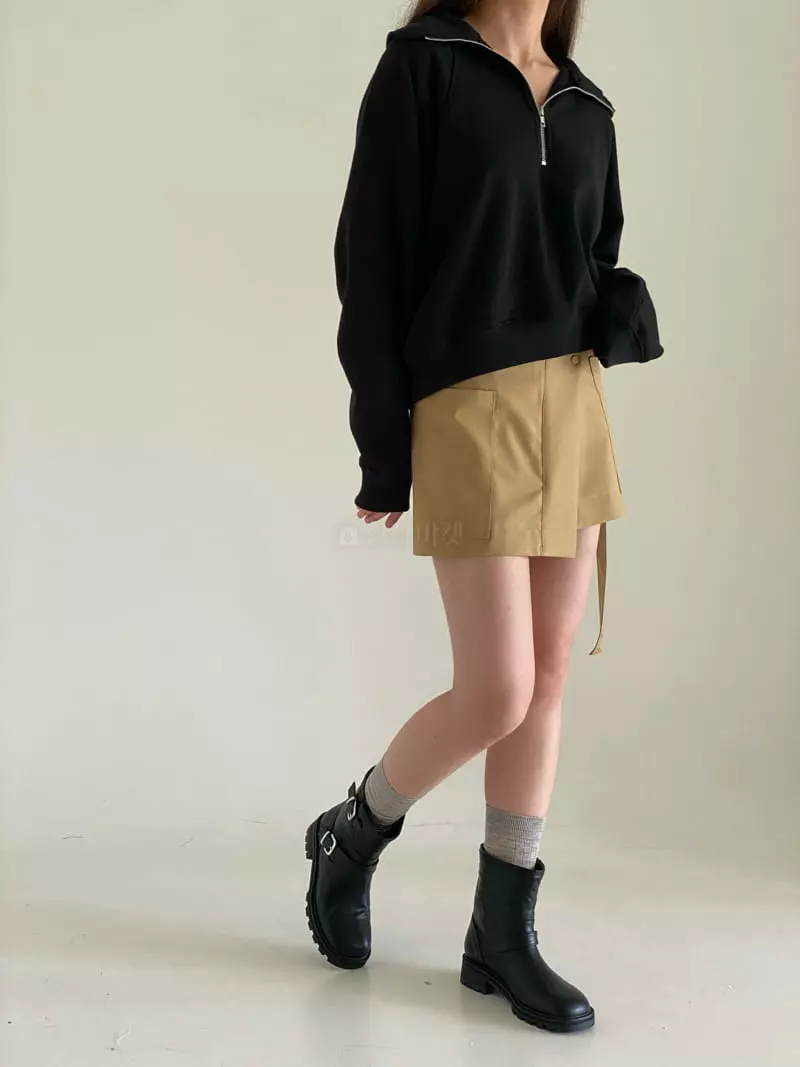 Villabutton - Korean Women Fashion - #restrostyle - Zipper Mini skirt - 6