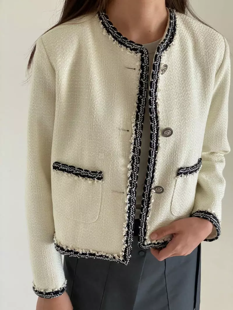 Villabutton - Korean Women Fashion - #romanticstyle - Twid Jacket - 10
