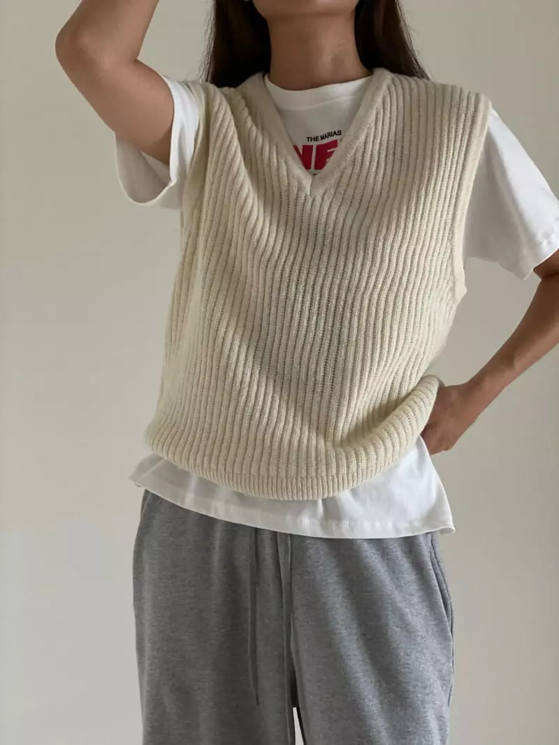 Villabutton - Korean Women Fashion - #shopsmall - Embo Vest - 5
