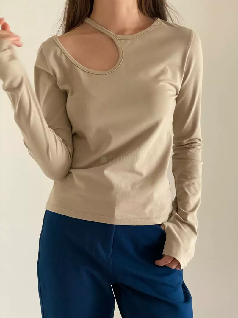 Villabutton - Korean Women Fashion - #thatsdarling - Unbal Whole Tee - 5