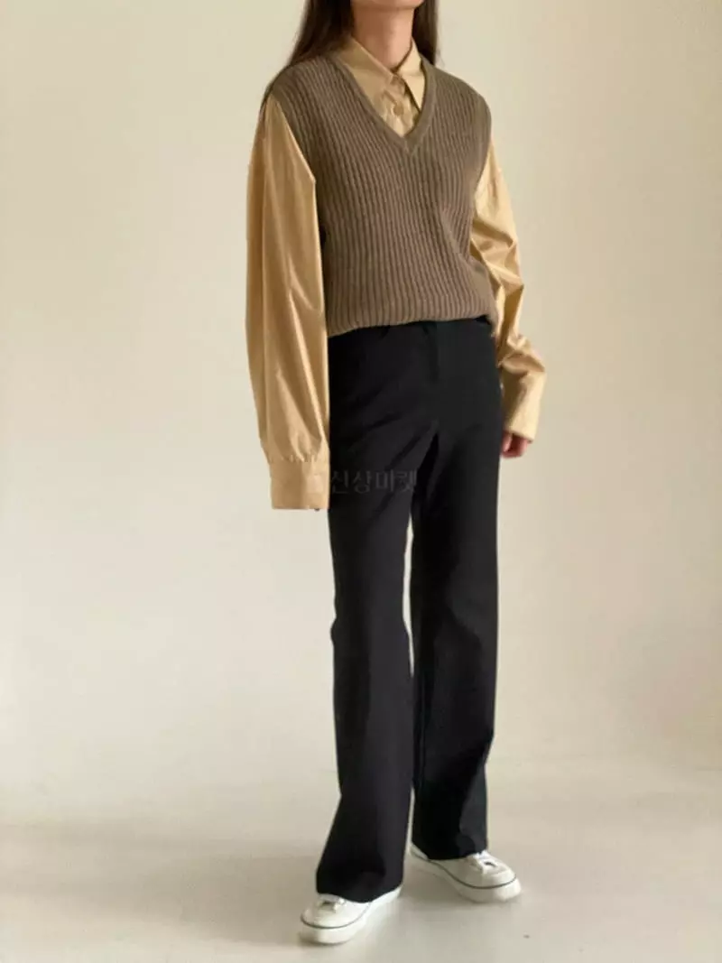 Villabutton - Korean Women Fashion - #thatsdarling - Bootscut Pants - 4
